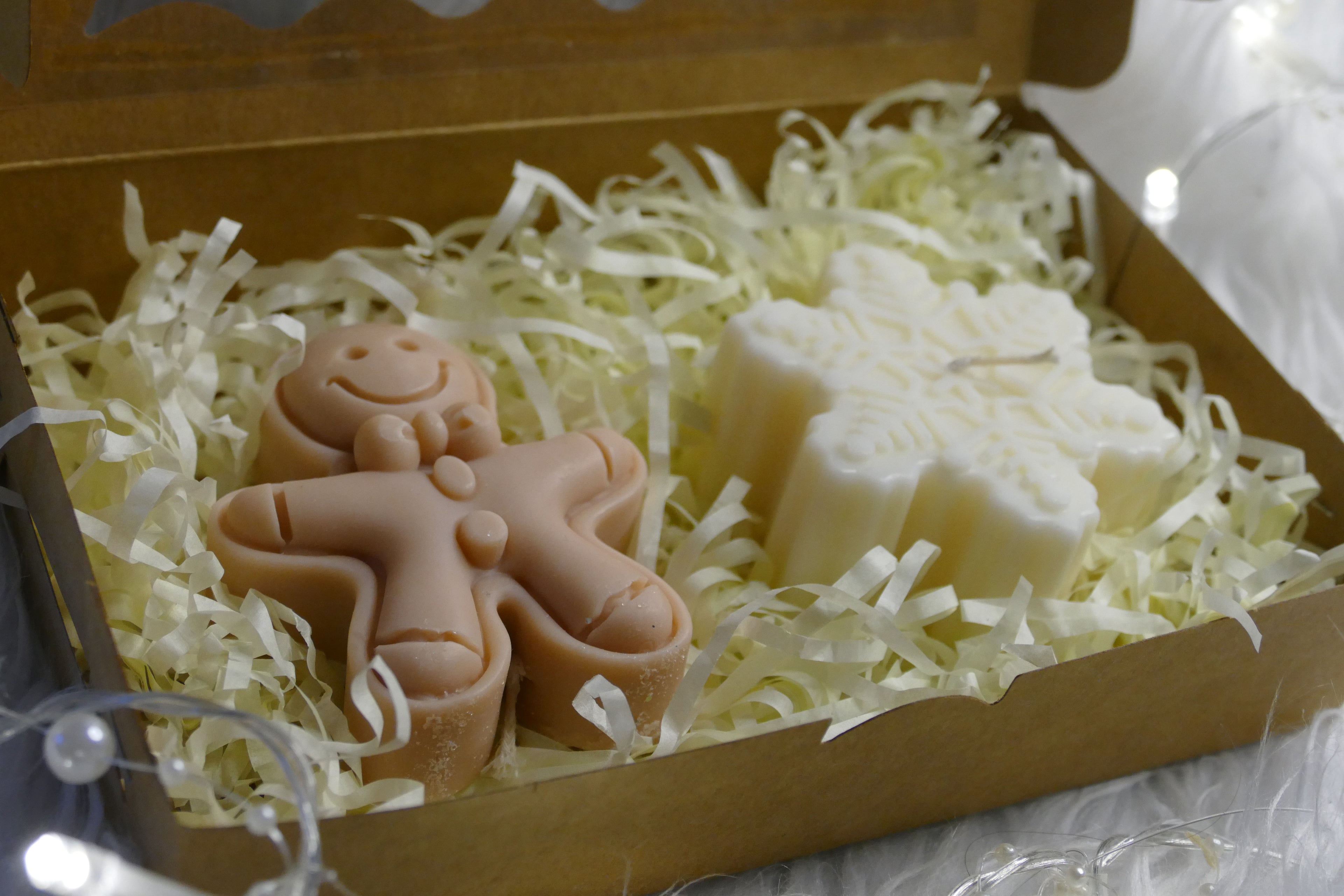 Geschenkset Lebkuchenmann mit Schneeflocke