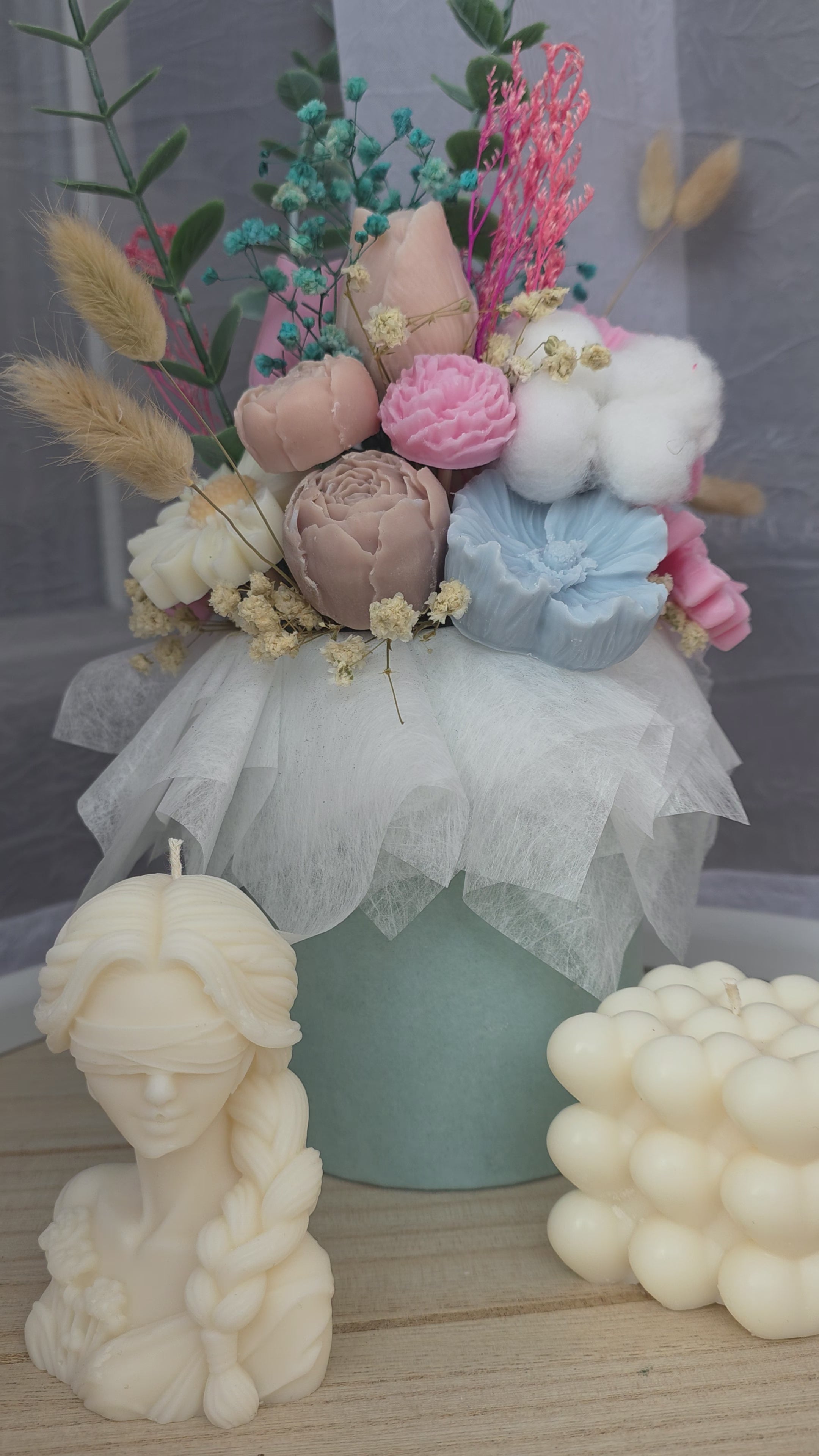 Blumenbox Mittel in Bunten Farben