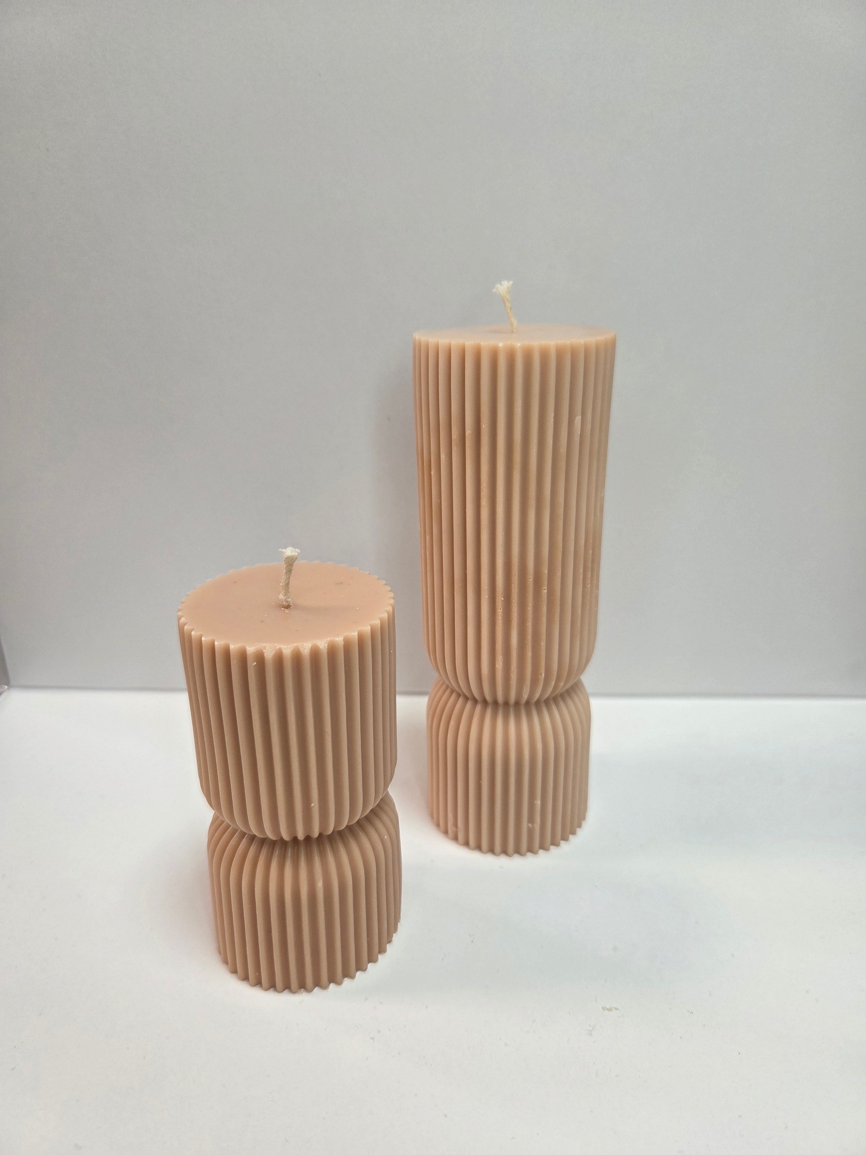 Formkerze "Totem" geriffelt