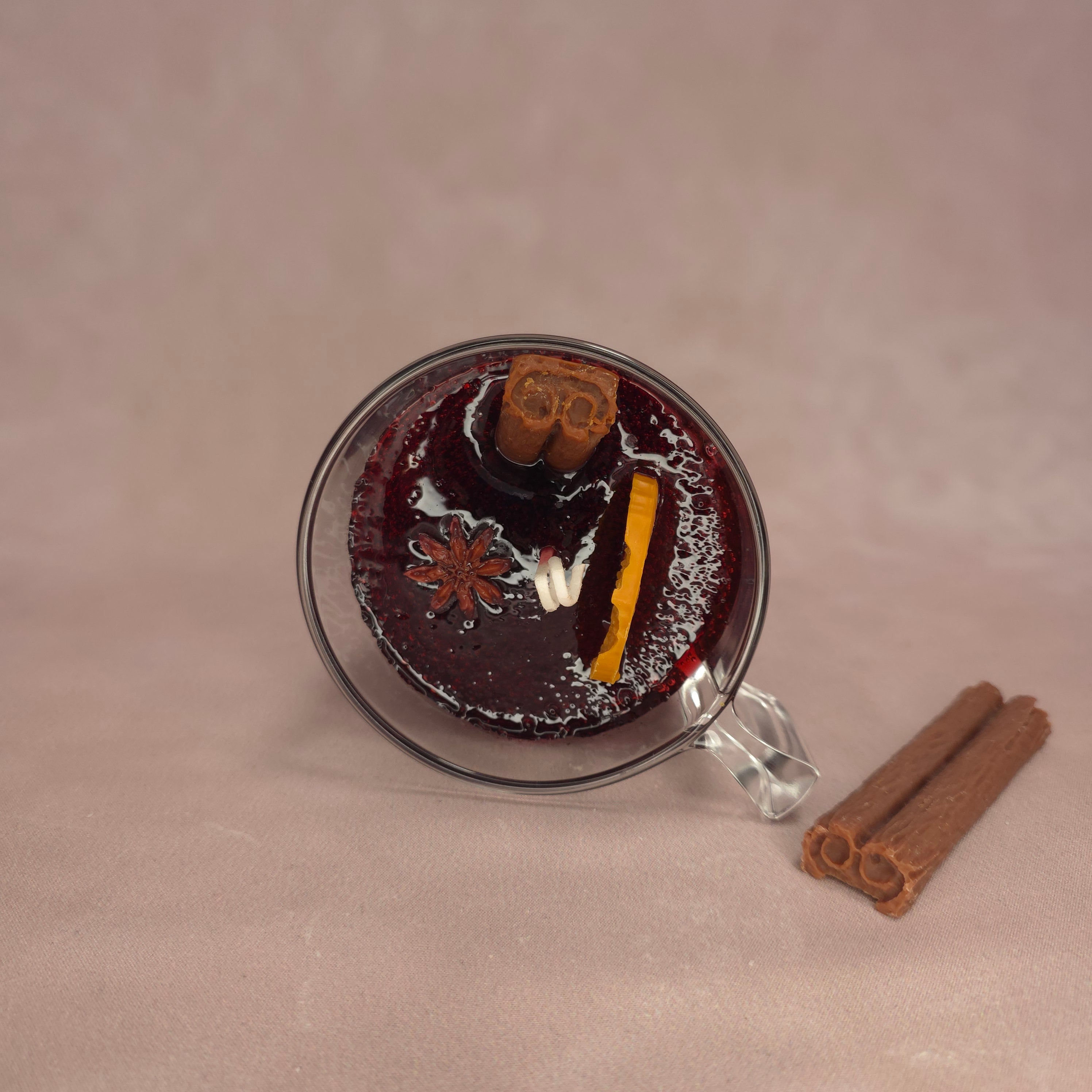 Handgegossene Duftkerze "Glühwein"