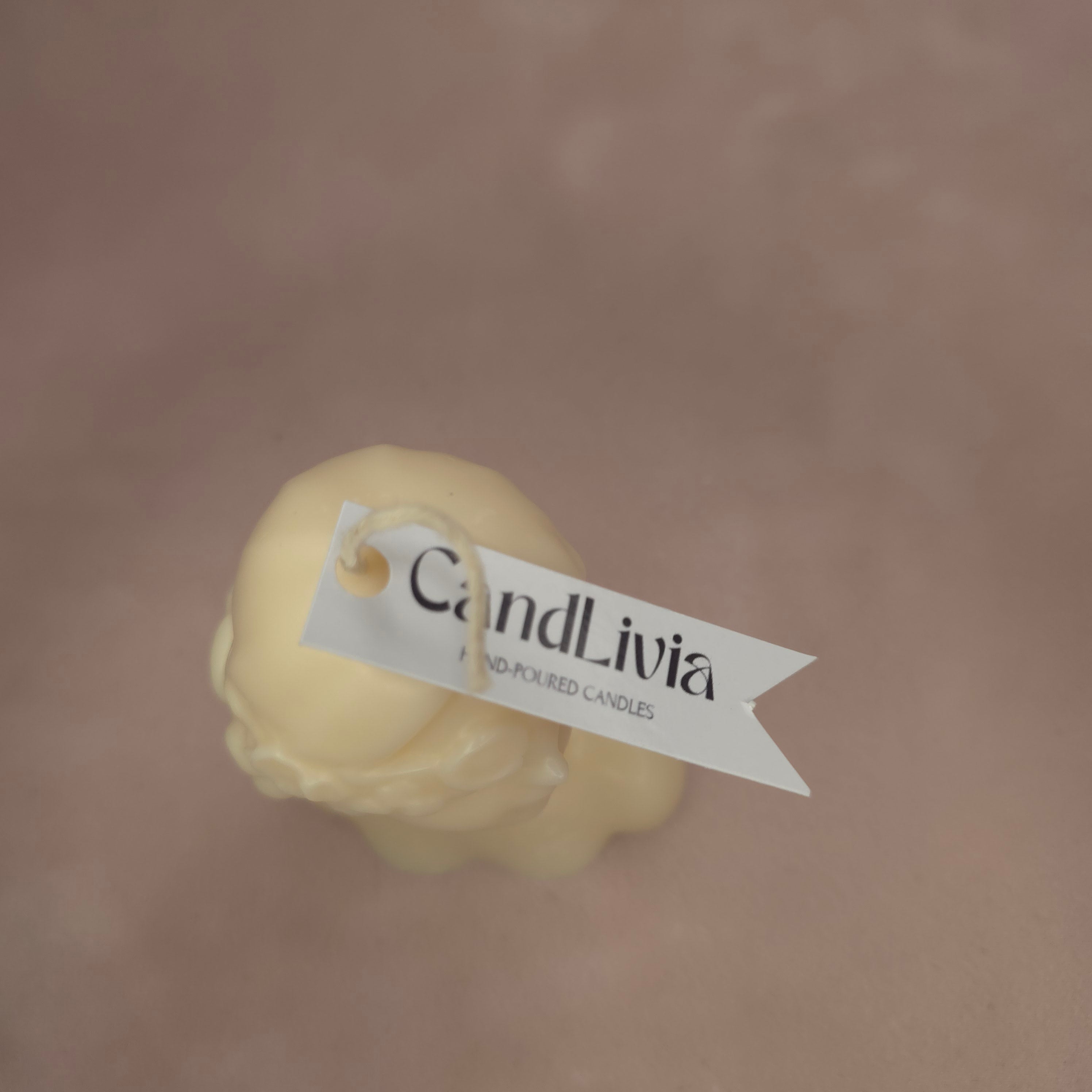 Handgegossene Kerze "Blind Lady" aus Sojawachs