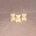 Handgegossene Kerzen "Klein Teddybear" aus Sojawachs - 3 Set