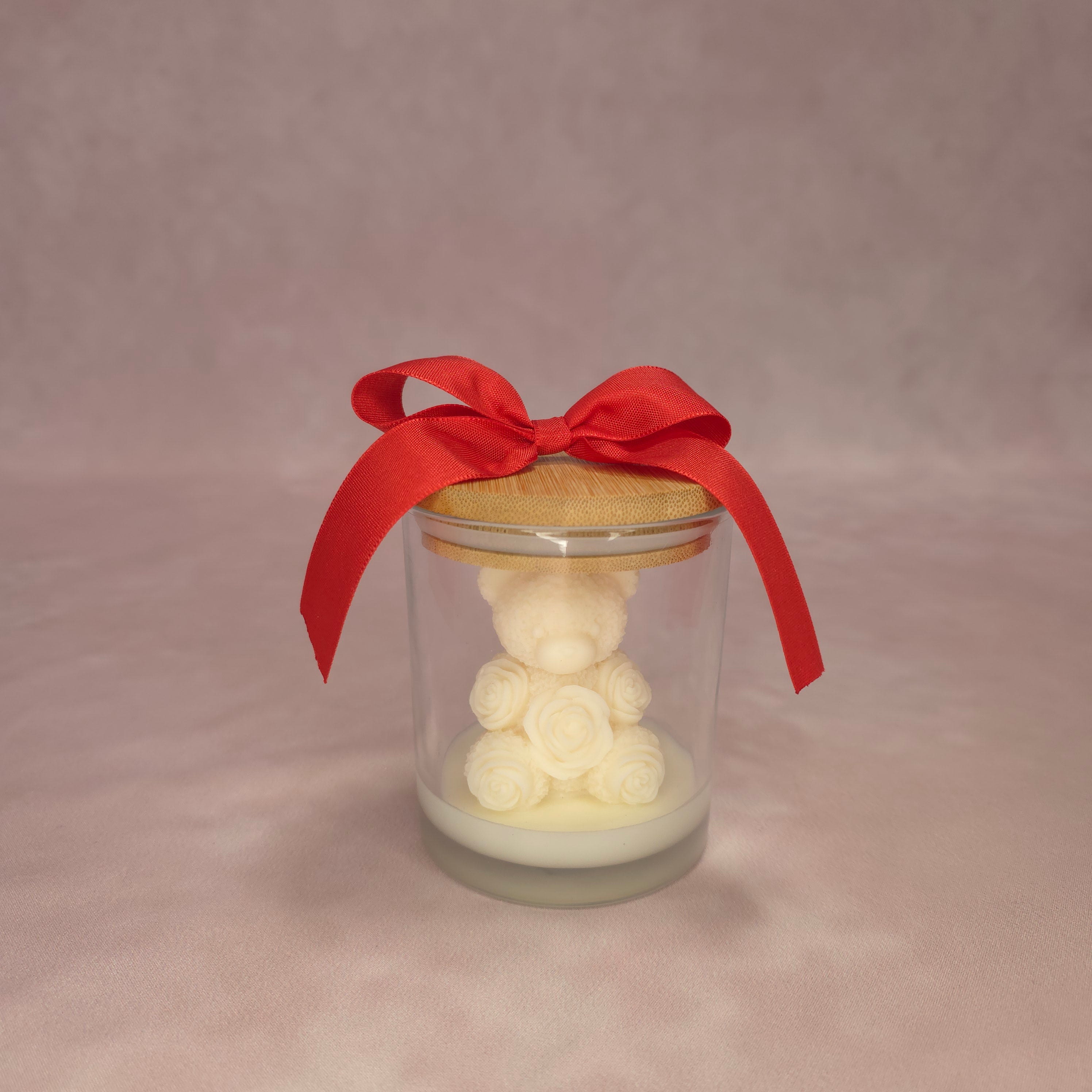 Personalisierbare handgegossene Duftkerze im Glas – Valentinstag Edition