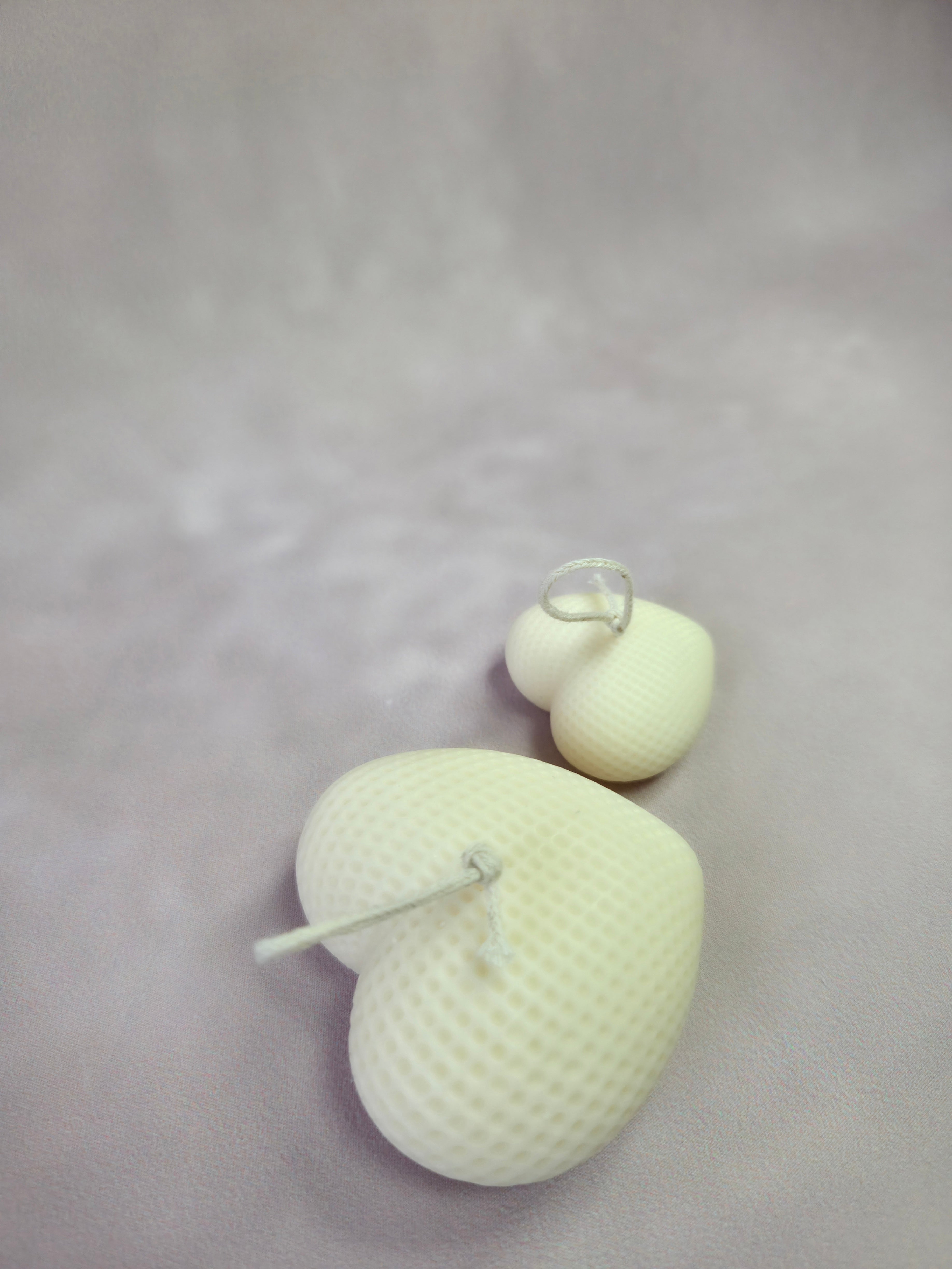 Handgegossene Kerzen "Herzen" aus Sojawachs