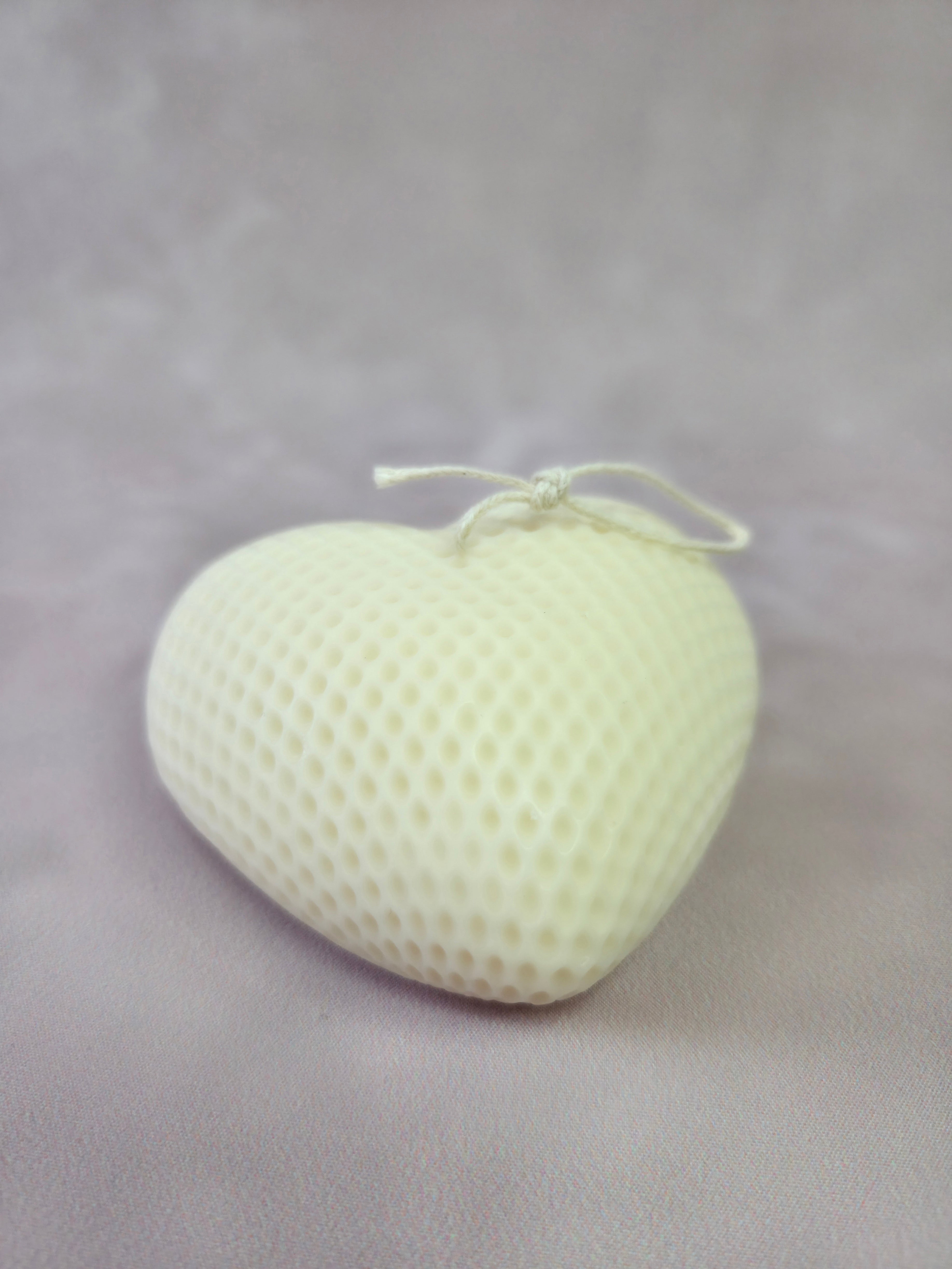 Handgegossene Kerzen "Herzen" aus Sojawachs