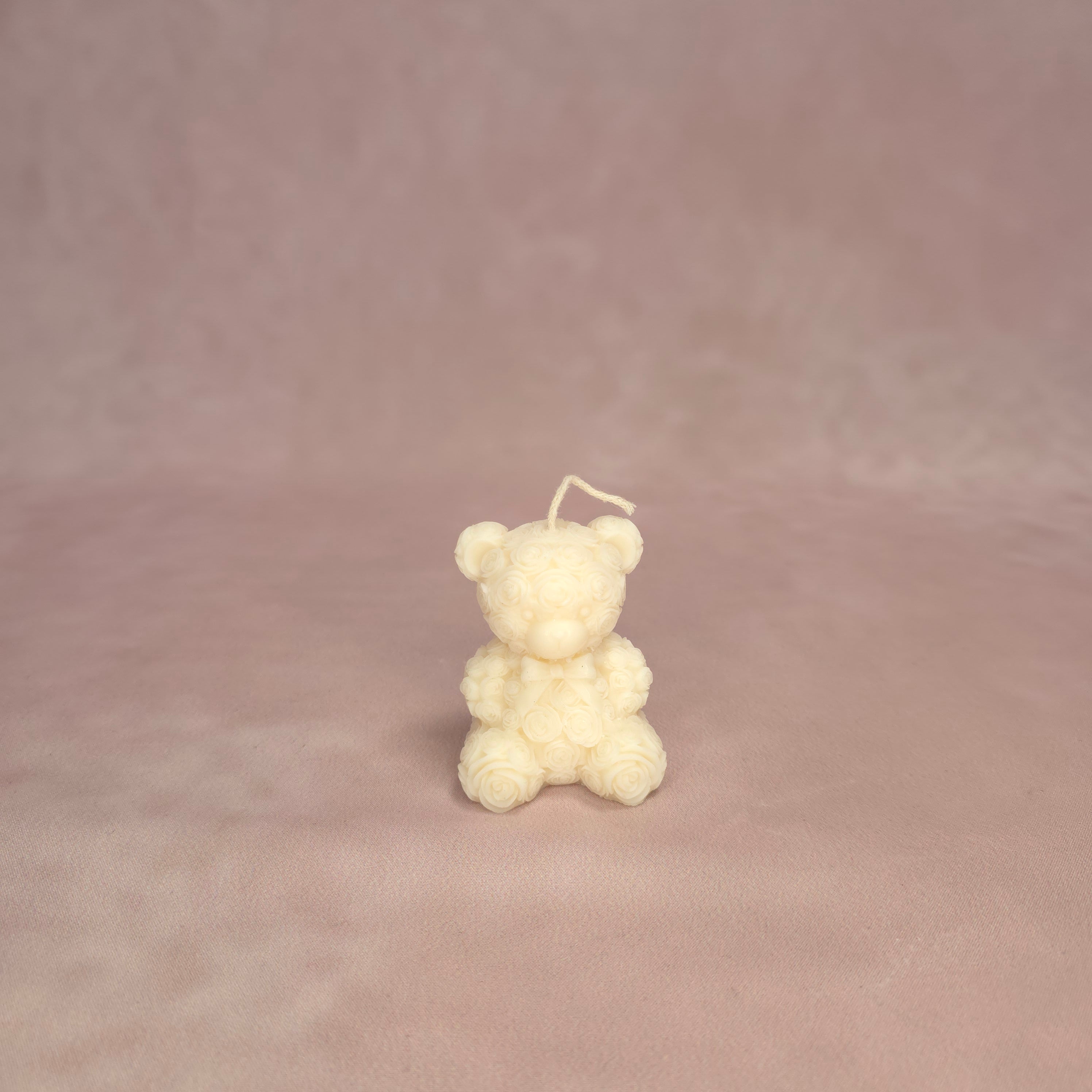 Handgegossene Kerzen "Klein Teddybear" aus Sojawachs - 3 Set