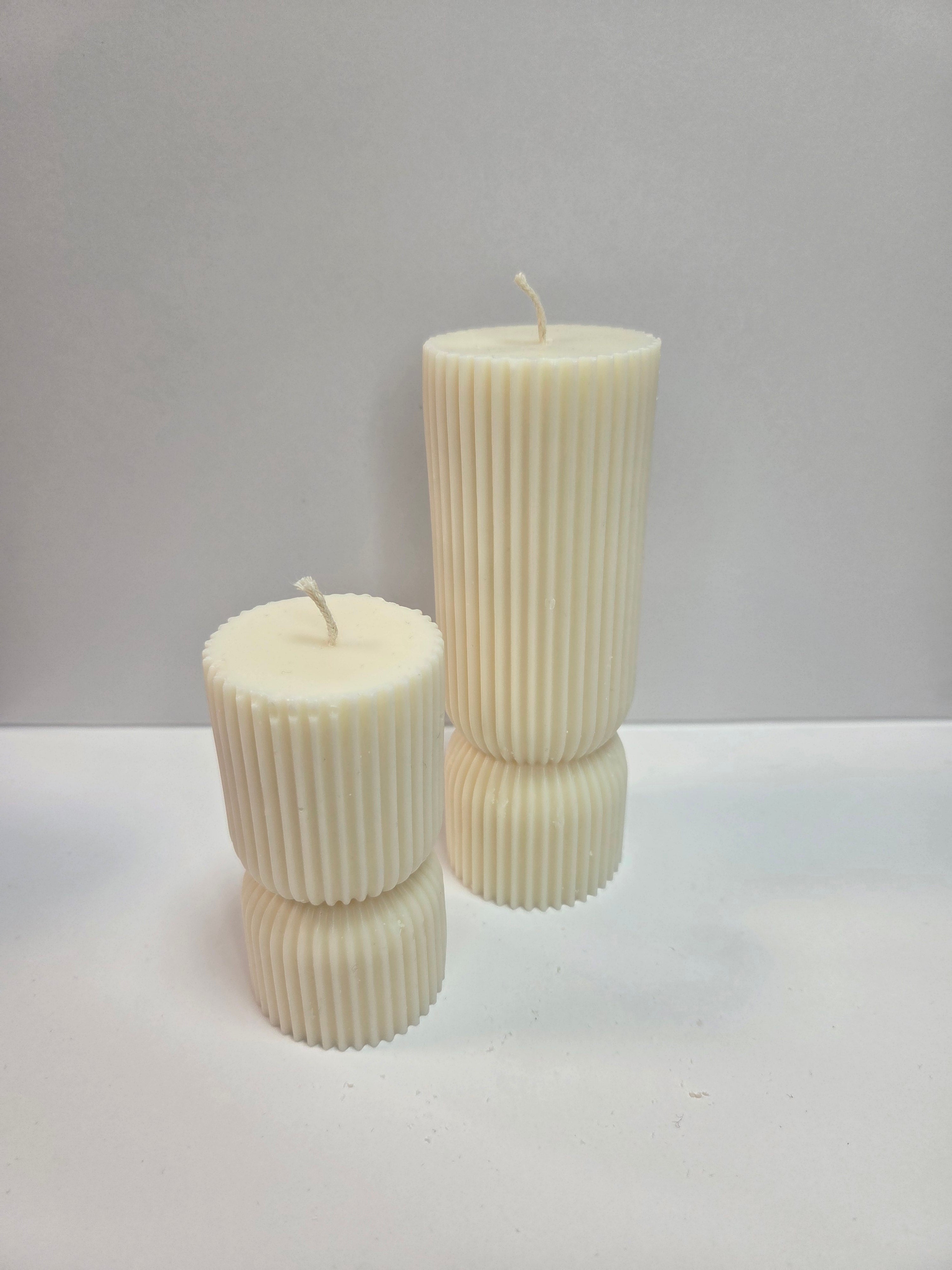 Formkerze "Totem" geriffelt