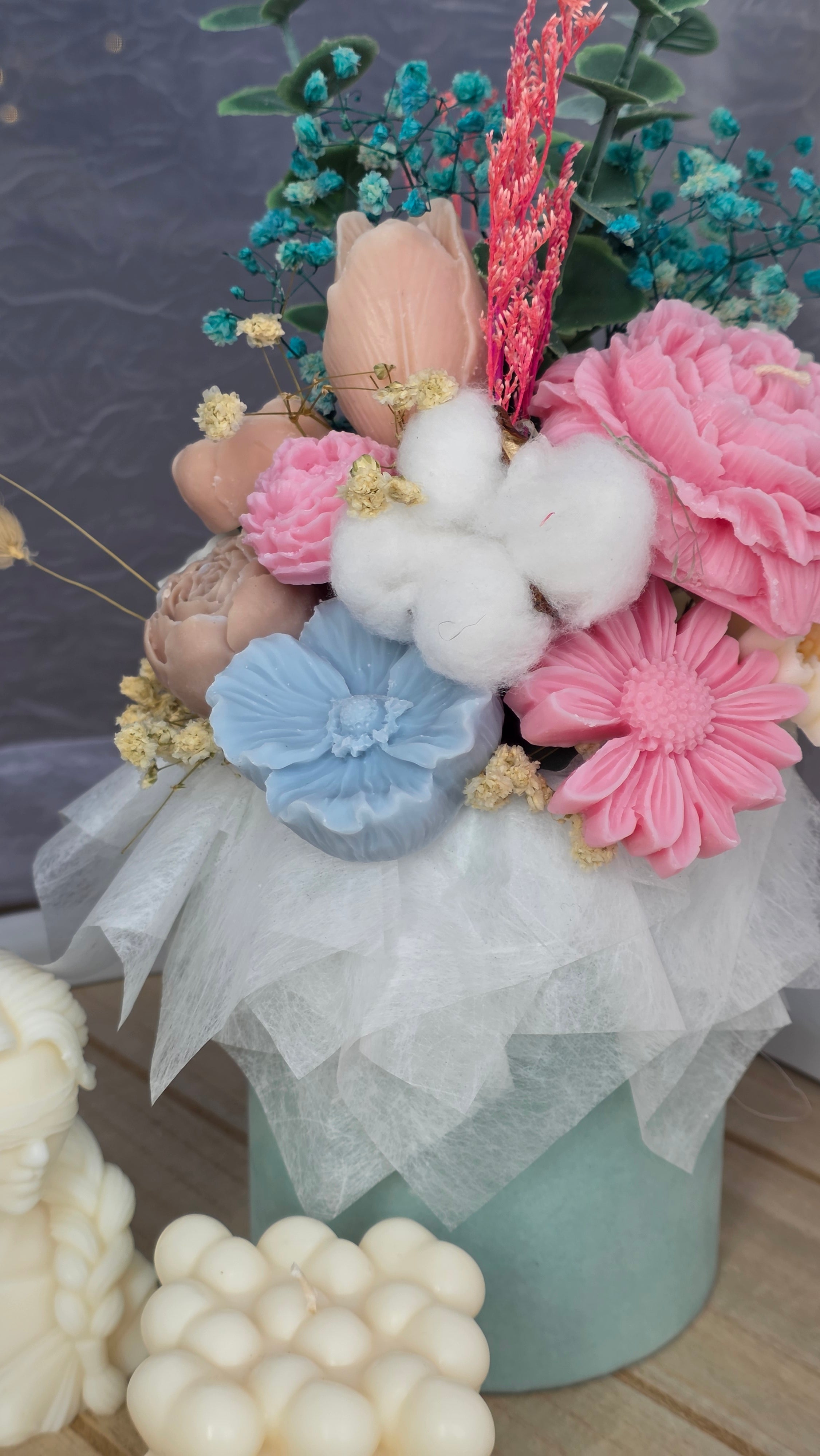 Blumenbox Mittel in Bunten Farben