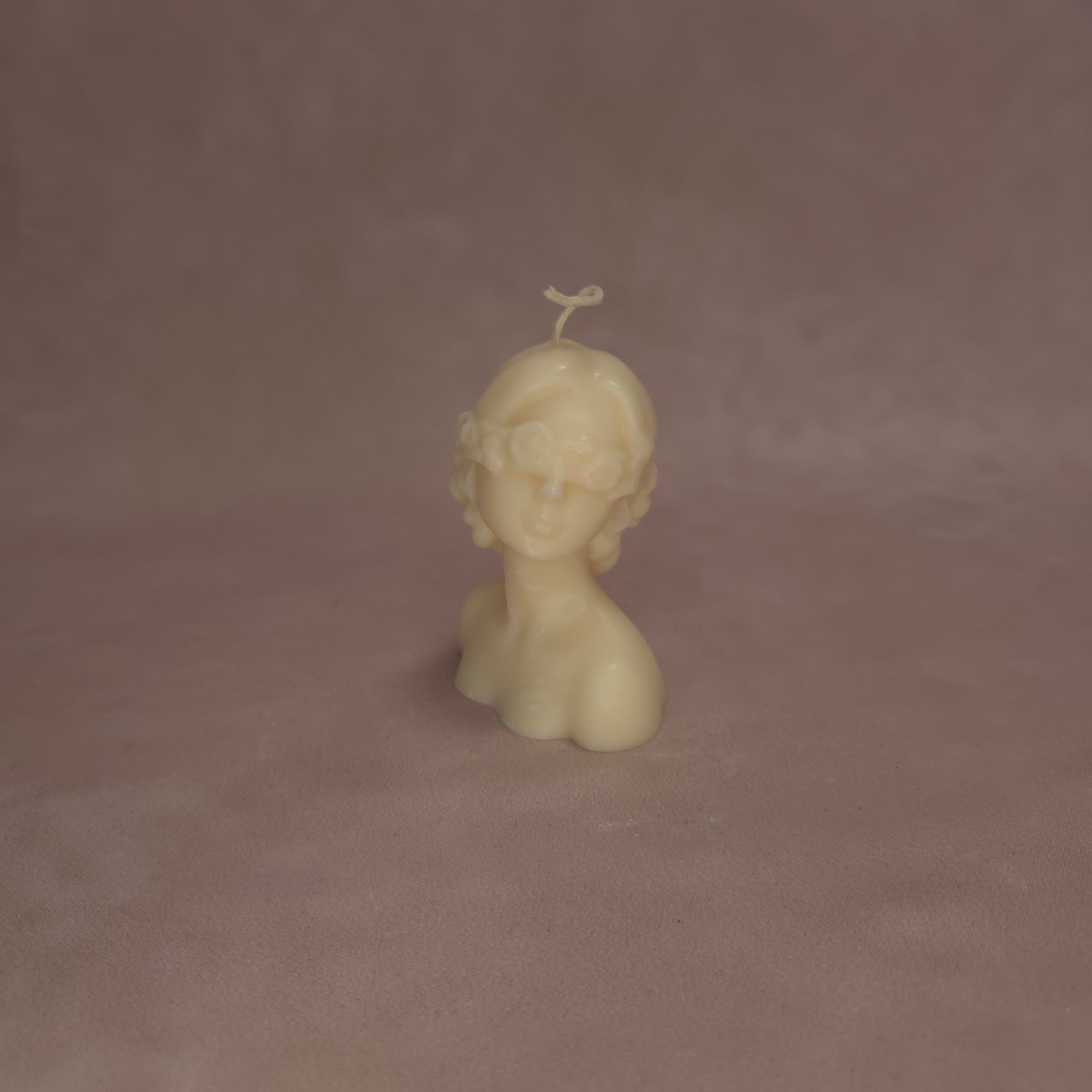 Handgegossene Kerze "Blind Lady" aus Sojawachs