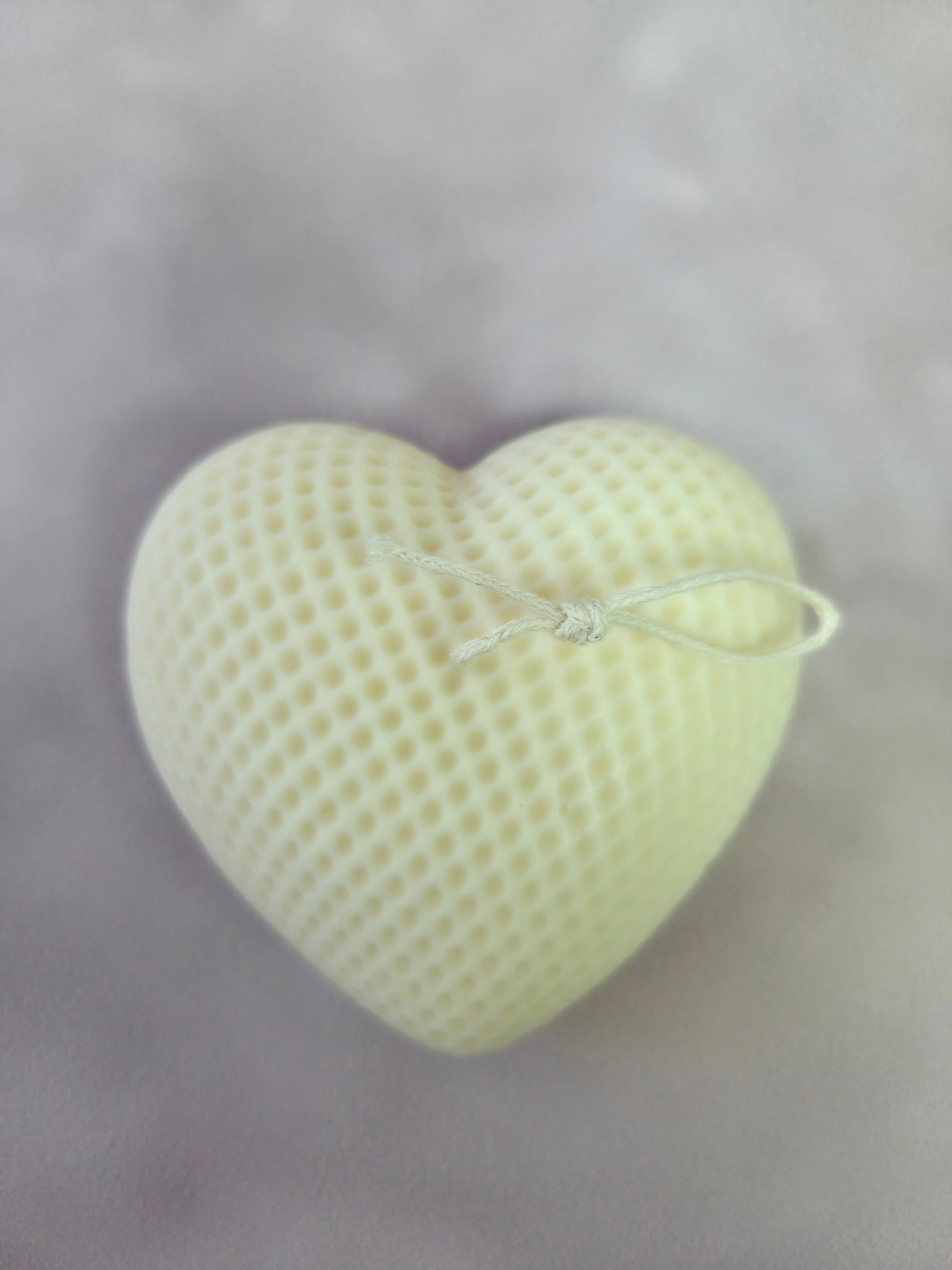 Handgegossene Kerzen "Herzen" aus Sojawachs