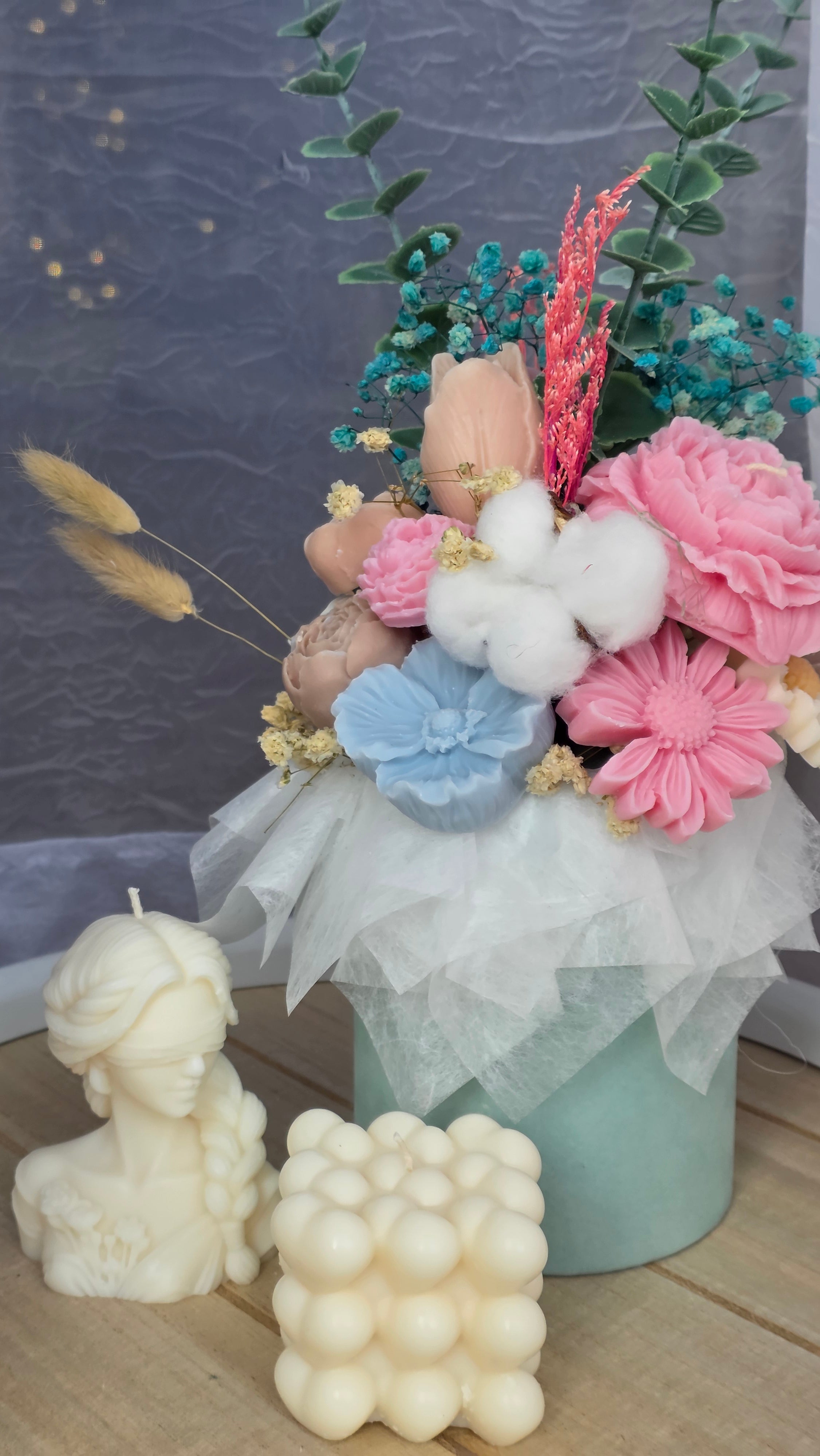 Blumenbox Mittel in Bunten Farben