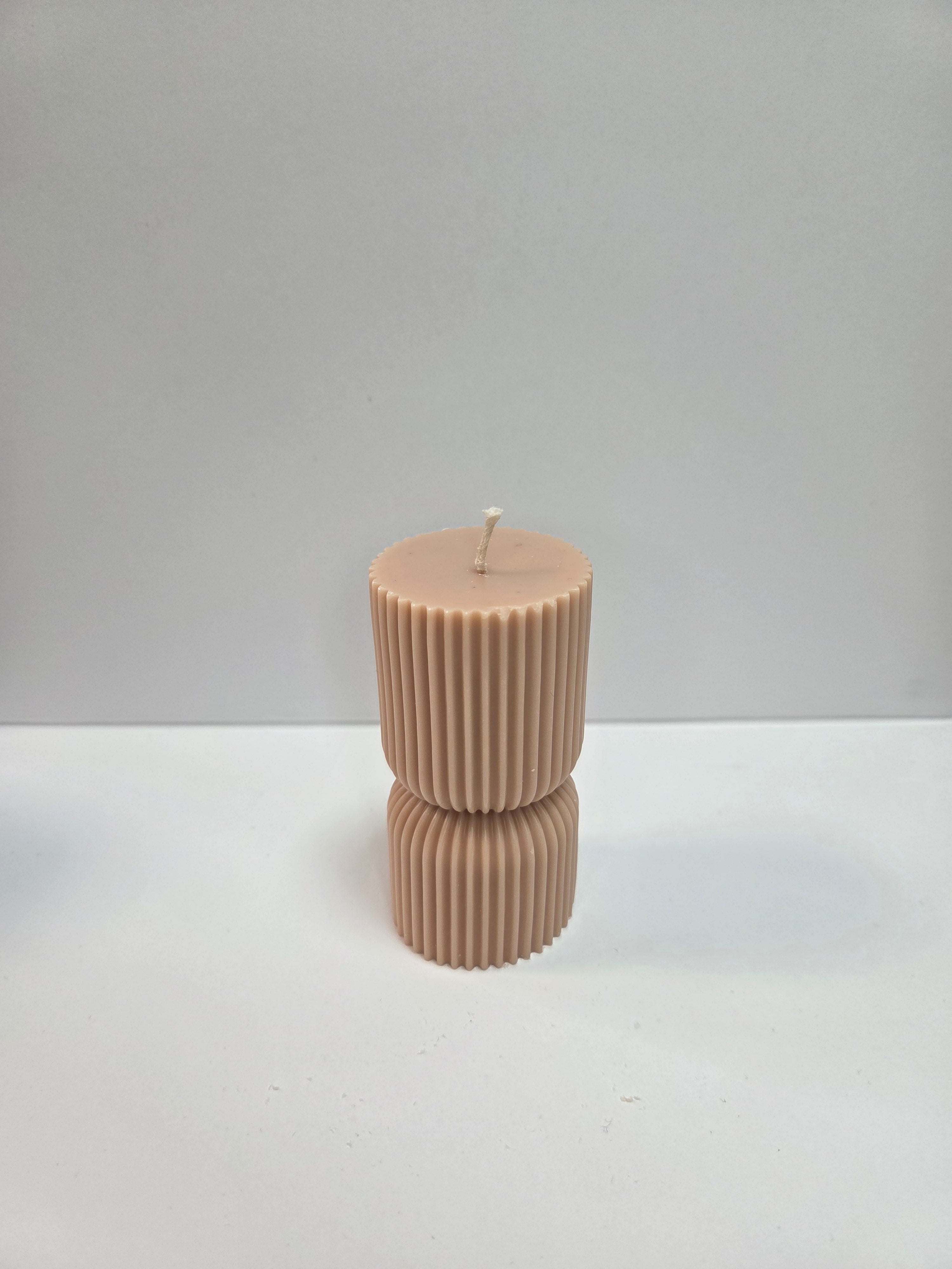 Formkerze "Totem" geriffelt